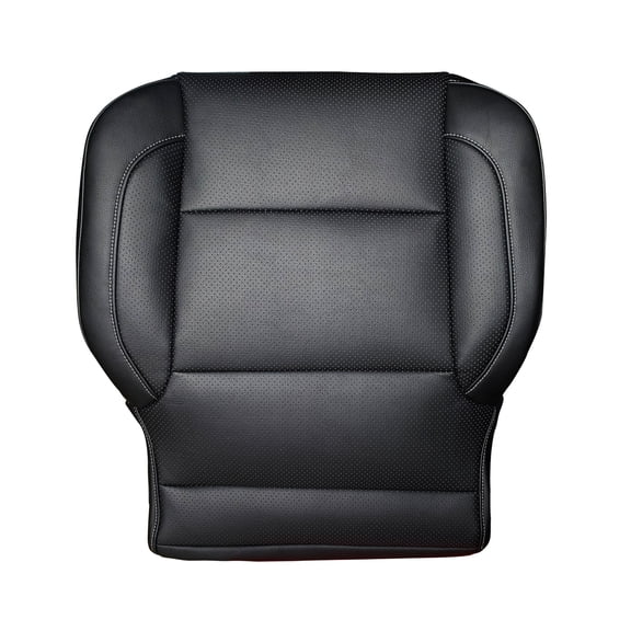 Driver Passenger Side Bottom Leather Seat Cover Synthetic Leather Fits for GMC Sierra 2014-2018 Replace FRSD0304DBTL