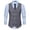 Dark Gray, variant on EQWLJWE Men Woolen Double-breasted Vest Suit Retro Business Waistcoat Men's Coat Jacket Holiday Clearance