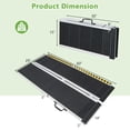 thumbnail image 3 of Giantex Portable Wheelchair Ramp 5FT, Non-Slip Aluminum Threshold Ramp, Folding Mobility Scooter Ramp for Home, 3 of 6