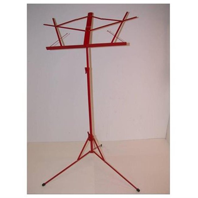 Stand de Musique Étudiant Pliant Léger&44; Rouge