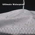 thumbnail image 3 of Extra Long Shower Curtain 72x84in,Fabric Shower Curtains Sets for Bathroom,Southwest Aztec Geometry Bath Curtain,Grey White Minimalist Art Curtain with Hooks, 3 of 6