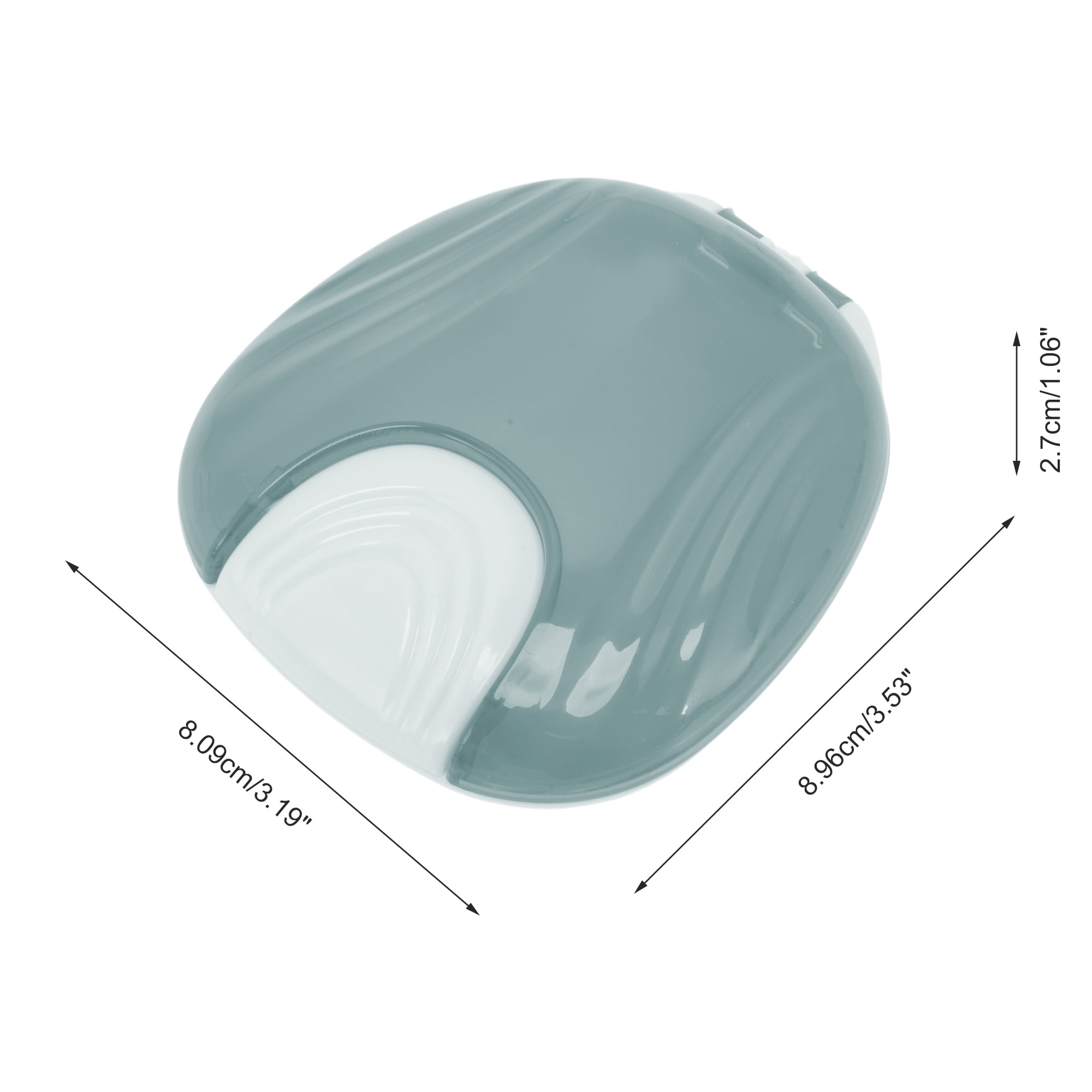 Unique Bargains Shell-shaped Braces Box 1 Pc Gray