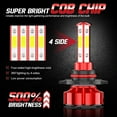 thumbnail image 4 of 6000K 6PCS LED Headlight 9005 High Beam and H11 Low Beam + 12278 PSX26W Fog Light Bulb Combo Kit, 4 of 10