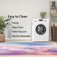 thumbnail image 3 of 3x5 Rug, Cloud Door Mat Washable Non Slip Soft for Entryway, Girls Pink Purple Rug, Kids Nursery Cute Carpet, Cloud Home Decor & Gifts, 3 of 7