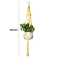 thumbnail image 5 of Macrame Plant Hangers Indoor Hanging Planter Basket Decorative Flower Pot Holder Jute Rope for Indoor Outdoor Home Decor, 5 of 8