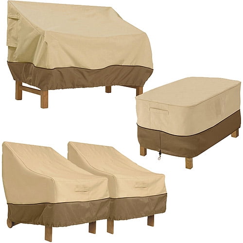 Classic Accessories Veranda Patio Set Cover Value Bundle