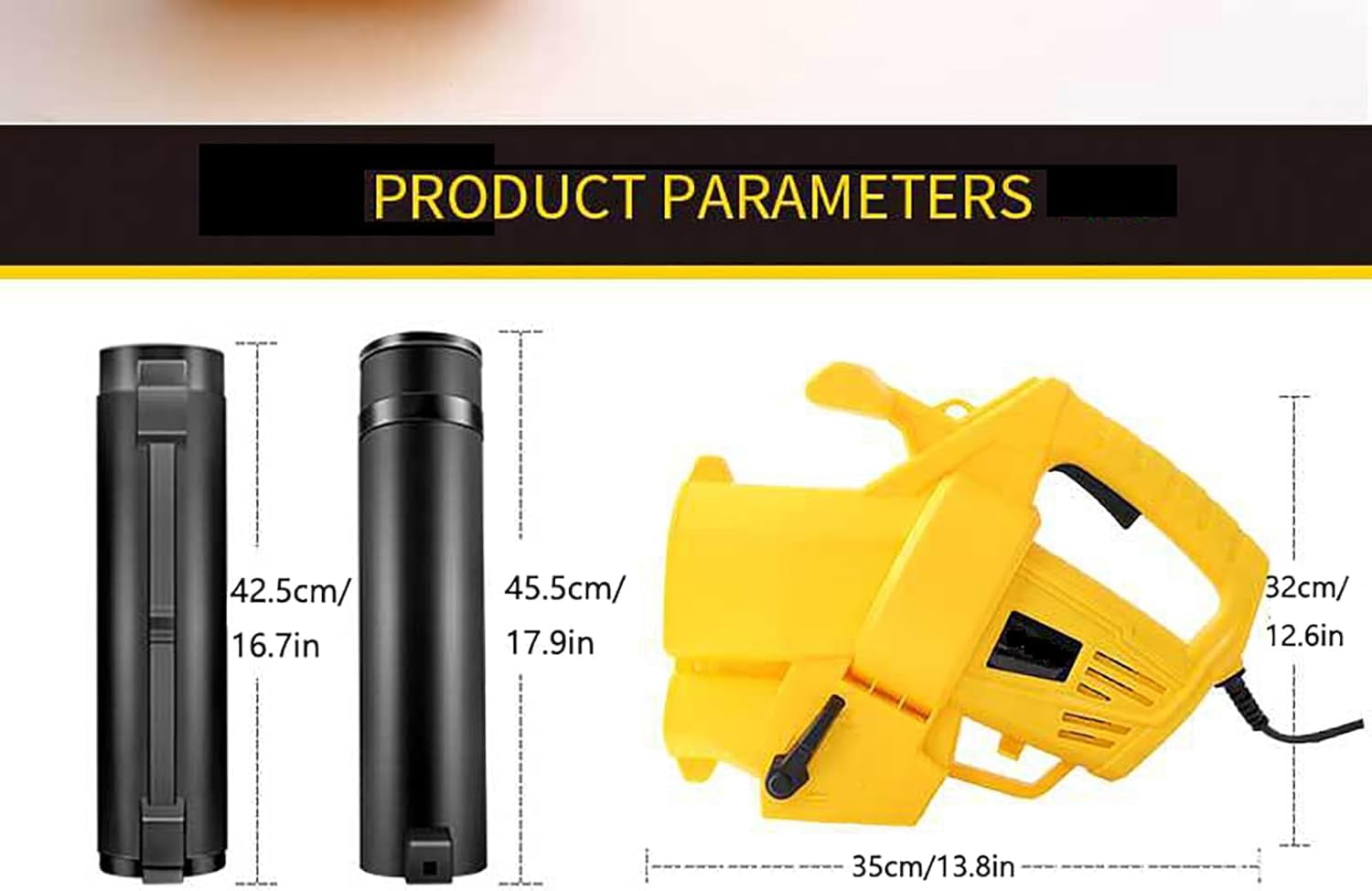 3000W 3-in-1 Vacuum Leaf Blower, Vacuum and Mulcher, 167 MPH, with Large 35L Capacity Collection Bag for Fine Mulching