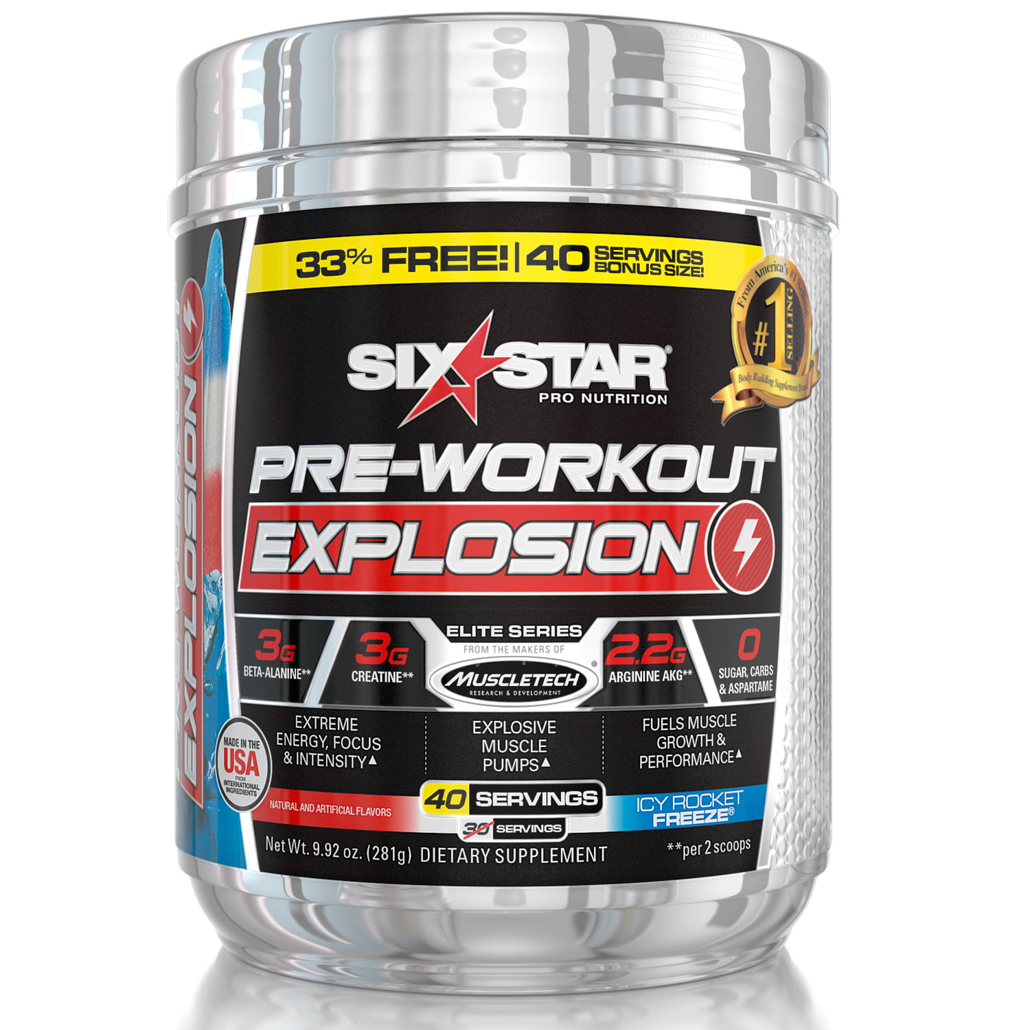 Best 6 star pre workout explosion for Push Pull Legs