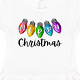 thumbnail image 3 of Inktastic Merry Christmas Rainbow Holiday Lights Girls Toddler Dress, 3 of 4