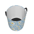 thumbnail image 3 of Goofa Daisies Flowers Printed Circular Hamper,Laundry Basket with Handles,Storage Baskets Foldable,Large Capacity Laundry Hamper-Small, 3 of 8