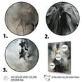 thumbnail image 3 of Designart "Grey Avant-Garde Ballet Woman" Fashion Framed Wall Art - Glam Grey Ballet Entryway Framed Wall Art, 3 of 6