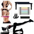 thumbnail image 4 of Barra De Pilates, Kit De Barra De Pilates Portátil Con Banda De Resistencia Ajustable, Barra De Ejercicio Para Gimnasio En Casa, Barra De Yoga Con Lazo Para Pies Kearding OD015142-01, 4 of 6