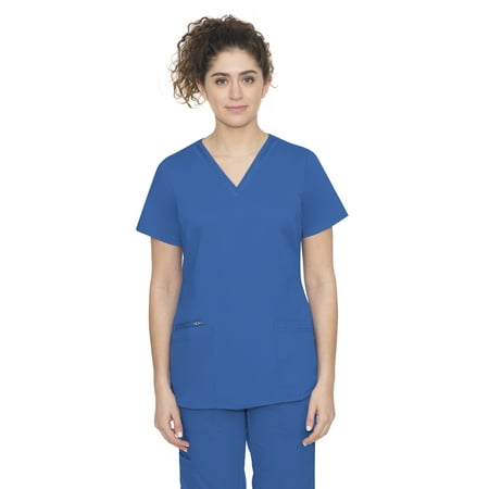 

healing hands Scrubs Top 3 Pocket V-Neck 2278 Jasmin Womens Scrub Top Purple Label Scrubs for Women Royal 3XL
