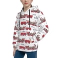 thumbnail image 2 of KLL Unisex Kids Boys Girls Hooded Pocket Pullover Hoodies-Retro Train, 2 of 5