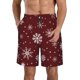 thumbnail image 1 of Balery Romantic white snowflakes Traje de Baño Estilo Hawaiano para Hombre, Shorts de Secado Rápido con Bolsillos-3X-Large, 1 of 6
