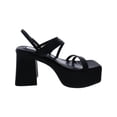 thumbnail image 2 of Steve Madden Womens Bossy Leather Ankle Strap Platform Sandals, 2 of 3