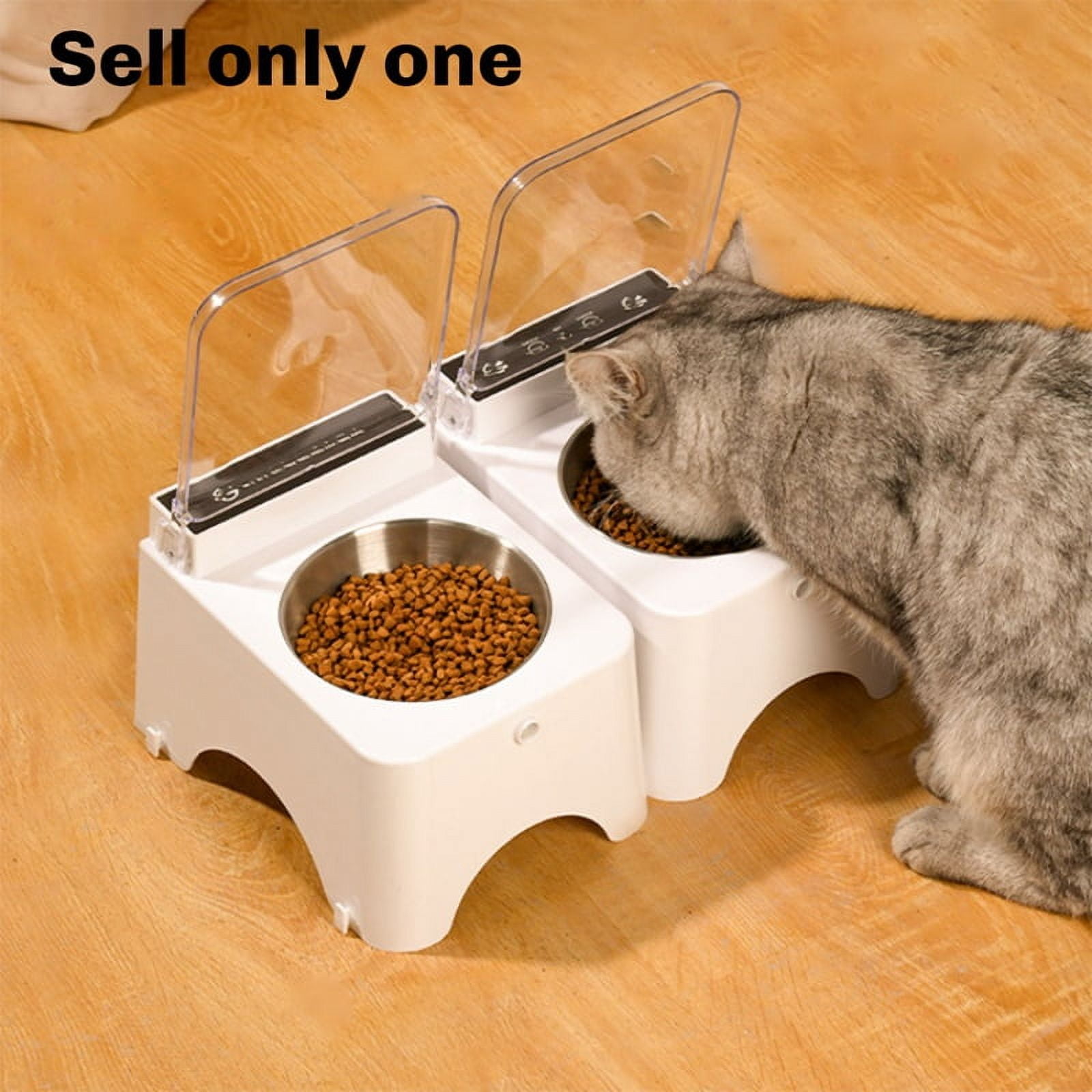 Smart Cat Bowl with Infrared Sensor Automatic Lid - Anti-Mouse Pet Feeder for Cats and Dogs Food Dispenser