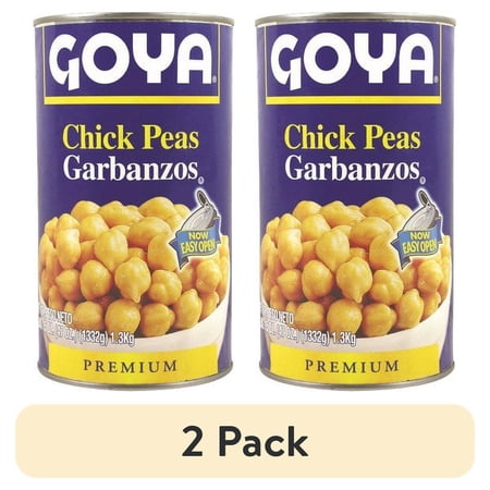 (2 pack) GOYA Chick Peas (Garbanzo Beans) 46 oz Can