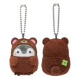 thumbnail image 4 of Pequeño colgante de muñeco de peluche con cadena, bonito pingüino de dibujos animados disfrazado, llavero colgante, decoración, regalo para, D, 4 of 5
