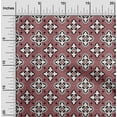 thumbnail image 2 of oneOone Viscose Chiffon Pink Fabric Asian Block Print Traditional Geometric Fabric For Sewing Printed Craft Fabric By The Yard 42 Inch Wide, 2 of 4