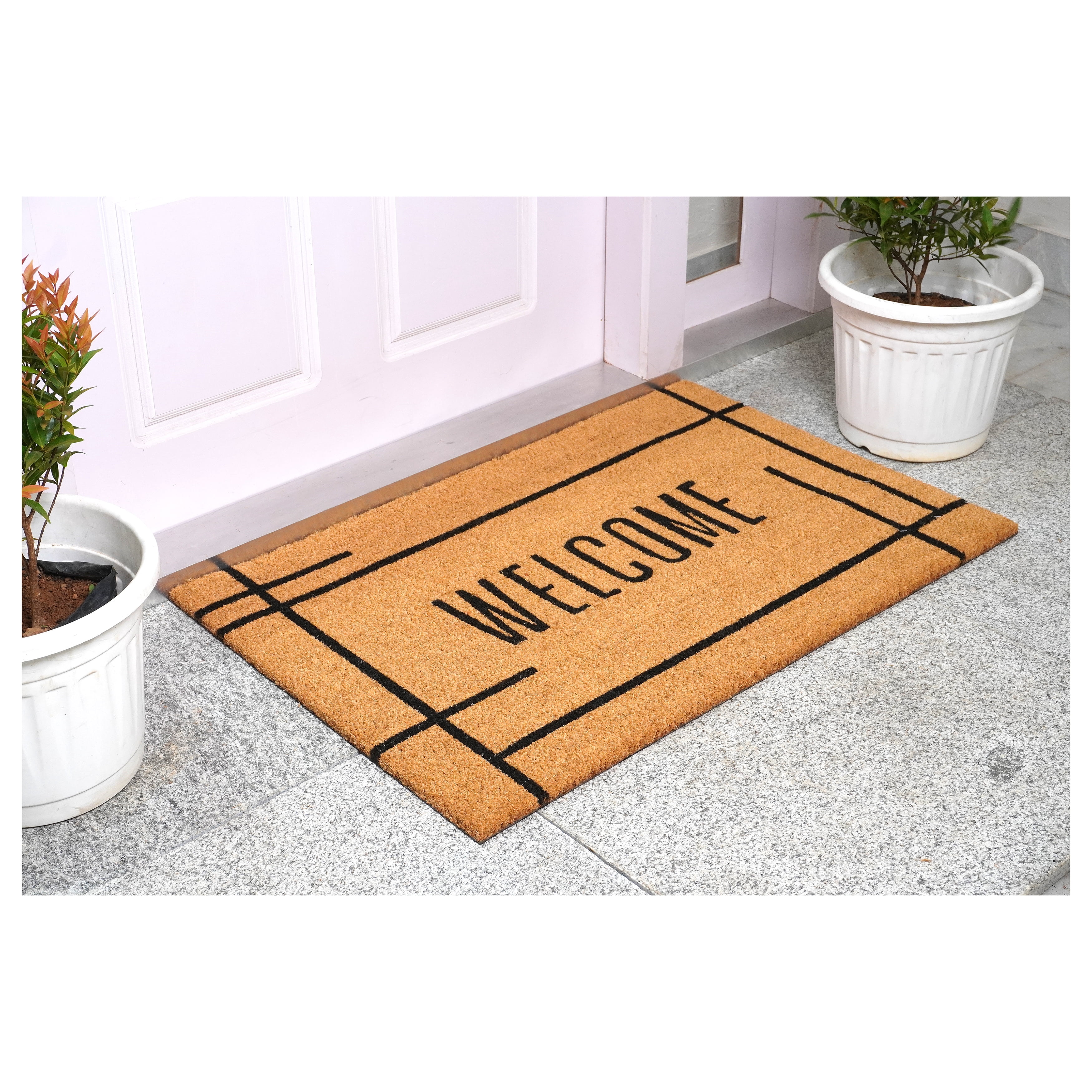 Calloway Mills 107373048 Modern Natural Welcome  Doormat 30" x 48"