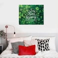 thumbnail image 5 of Acheng Canvas Print Wall Art for Living Room Dreamlike Shamrocks Happy St Patrick's Day Wall Art Pictures for Home Decor Stretched and Framed Ready to Hang pattern1, 5 of 6