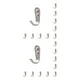 thumbnail image 1 of Bewildely Percha para ropa de acero inoxidable, 10 piezas, resistente, autoadhesiva, resistente al desgarro, resistente al agua, antioxidante, Grande 1.5 mm 2piezas, 1 of 6