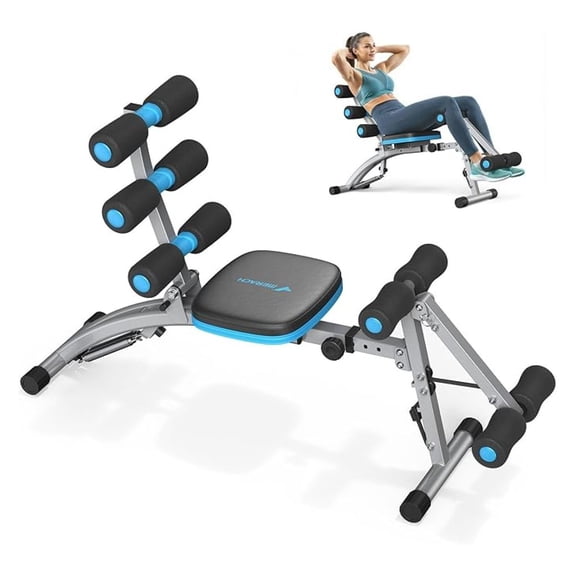 Ab Machine, Multi-Functional Adjustable Ab Trainer, Ab Workout for Home Gym, Sit Up Machine for Abdominal, Exercise Chair for Full Body Workout