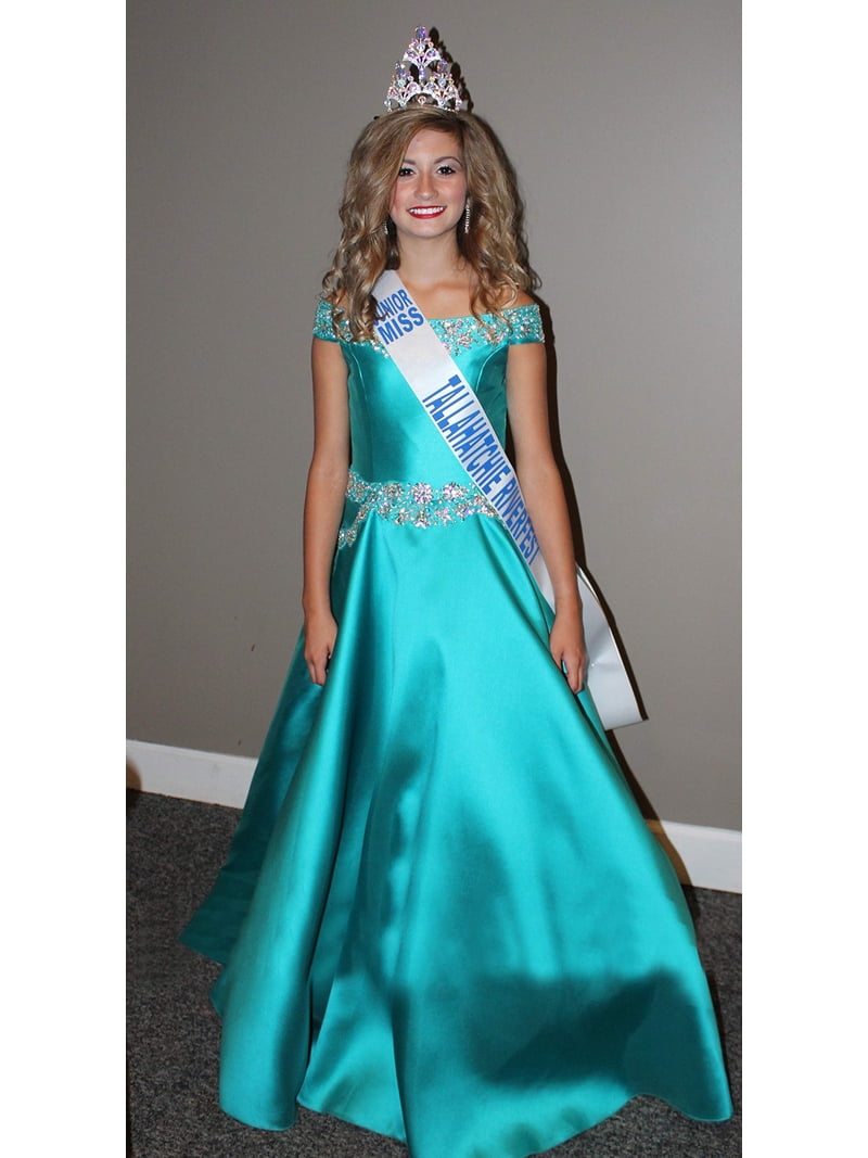 emerald green dress size 14 LaDivine 7493C Emerald Sale