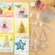 thumbnail image 2 of Fundas para coctelera con círculos ovalados y cuadrados de corazones navideños, cúpulas para coctelera dimensionales 3D, cubiertas para coctelera hinchadas transparentes de plástico para tarjeta cocte, 2 of 4