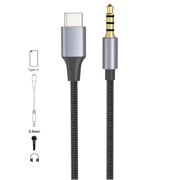 Type C to 3.5mm Cable Cord Wire for Car Headphones Tablets Phones USB C Converters Adapters Line