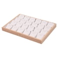 thumbnail image 2 of Bandeja para joyas, caja de joyería con 24 compartimentos individuales, portátil, multiusos y resistente. Blanco, 2 of 9