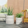 thumbnail image 2 of GDF Studio Suncook Outdoor Cast Stone Small and Medium Planter Set, 2 of 12