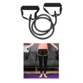 thumbnail image 1 of Tubo de banda de resistencia de cuerda para hacia arriba de Yoga resistencia de 15 lbs con mangos de espuma para entrenamiento de Fitness en el Negro Baoblaze Cuerda de yoga, 1 of 8