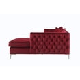 thumbnail image 4 of Chic Home Monet Sectional Sofa, Red, 4 of 8