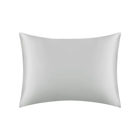 Unique Bargains Envelope Closure Soft and Durable Silk Pillowcase Silver Gray Queen