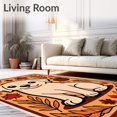 thumbnail image 2 of ODIKA 4'x6' Machine Washable Non-Slip Area Rug, Thanksgiving Puppy Celebration Front Entry Decoration High Traffic Rug with Pad, Beige, 601622, 2 of 8