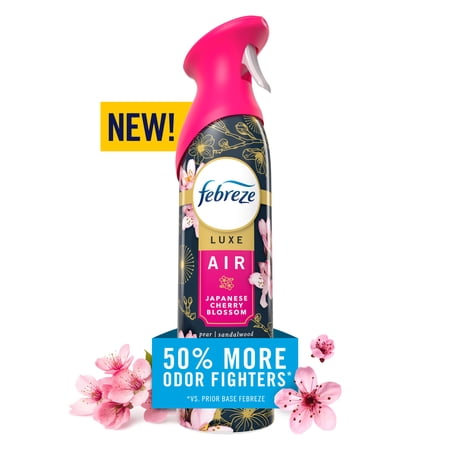 Febreze Air Mist, Odor-Fighting Air Freshener, Japanese Cherry Blossom, 8.1 oz. Aerosol