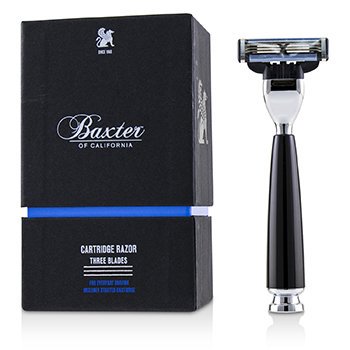 Baxter of California Cartouche de Rasage à Trois Lames Noire pour Hommes Rasage Quotidien 2 oz
