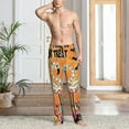 thumbnail image 2 of Balery Halloween Flamingos Pantalones de pijama para hombre, pijama ultraligero, pantalón de descanso-Medium, 2 of 6