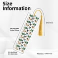 thumbnail image 3 of Kdxio Back To School A Print Metal Tassel Bookmarks,Perfect Gift for Art Lovers and Bookworms Metal Bookmarks for Women, 3 of 8