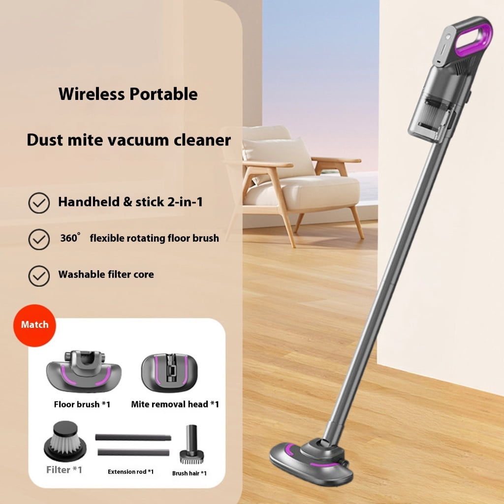Sinyiin 10000PA Lightweight Cordless Vacuum Cleaner Handheld Cordless Broom Detachable
