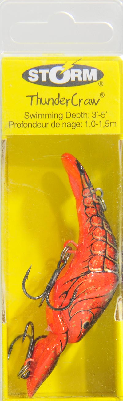 Storm Thunder Craw Bait 2.75" Red Crayfish 1/4 oz