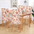 thumbnail image 2 of Yayeee 4 Pack Dining Chair Covers Stretch Parson Chairs Slipcovers Seat Protector, Beige Starfish, 2 of 6