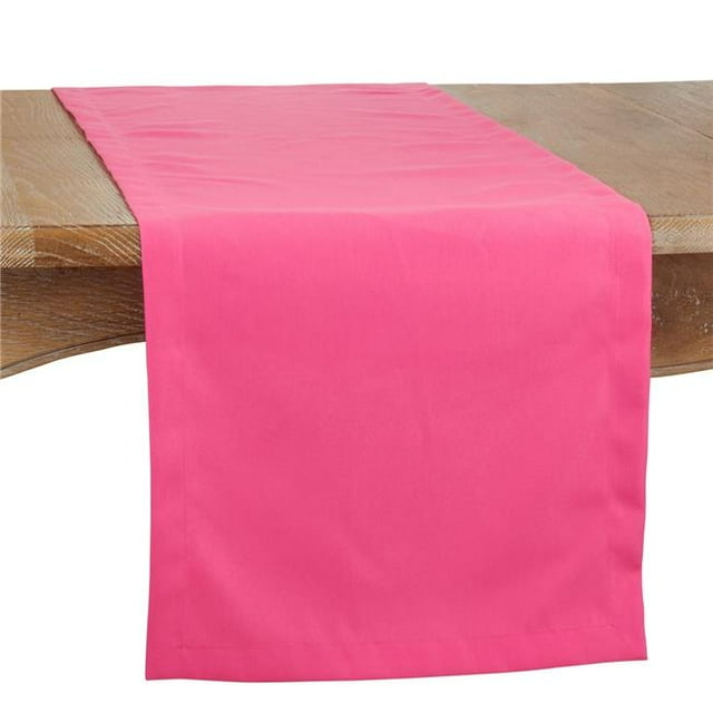 Saro 321.FU1690B 16 x 90 Po Design Décontracté Tous les Jours Chemin de Table Oblong & 44; Fuchsia