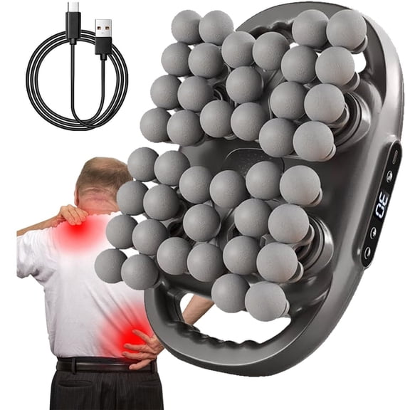 42 Head Massage Gun Set, Handheld Back Massager Gun Deep Tissue,9 Speeds Electric Percussion Muscle Body Massager for Athletes Neck Shoulder Pain Relief,Gifts for Men Women