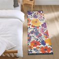 thumbnail image 3 of Yayeee Runner Rug for Bedroom 2'x6' Machine Washable Hallway Non Slip Mat, Colorful Flowers Pattern, 3 of 8