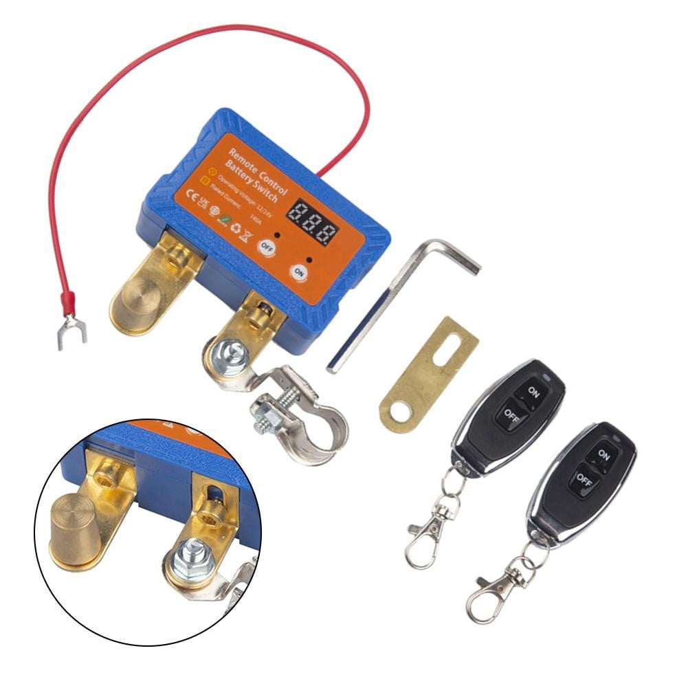 Remote Battery Disconnect Switch 12V/24V 140A Automatic Power Shut Off Switch