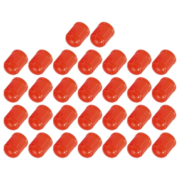 Unique Bargains 30pcs Universal Tire Valve Stem Caps for Car SUV Bike Trucks Motorcycles 12mm Plastic Red