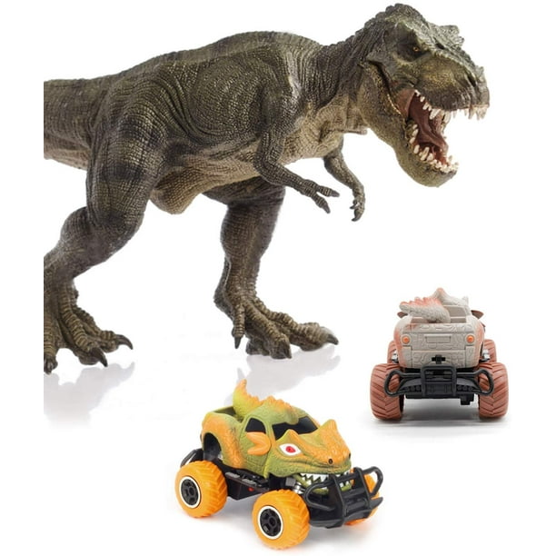 Voiture de Contrôle à Distance de Dinosaure, Camions de Parc Jurassic RC  Voitures de Course RC Dinosaure Voiture Monstres Camions pour Enfants 